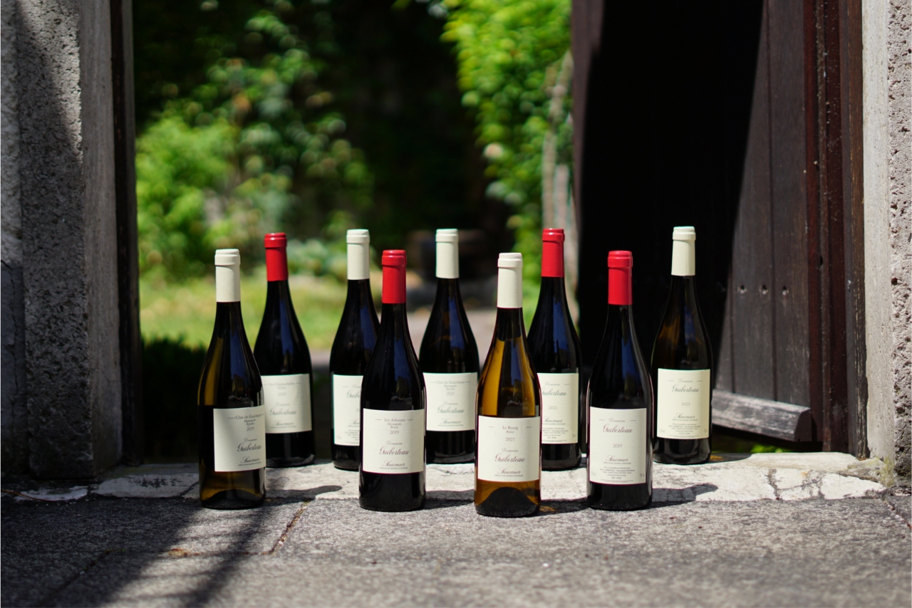 Weinflaschen von der Domaine Guiberteau