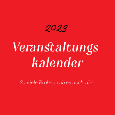 Der Veranstaltungskalender für 2023 ist da! - Der Veranstaltungskalender für 2023 ist da!