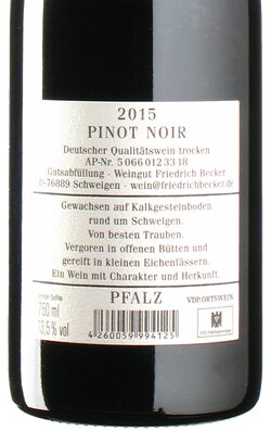 Pinot Noir Schweigen 2015