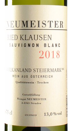 Sauvignon Blanc Klausen 2018