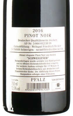 Pinot Noir Schweigen 2016