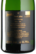 John - Riesling Sekt Brut -50- 2015 *bio *L3 *C