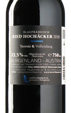 Blaufrnkisch Hochcker 2018