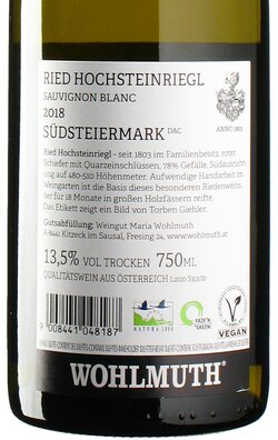 Sauvignon Blanc Ried Hochsteinriegl 2018