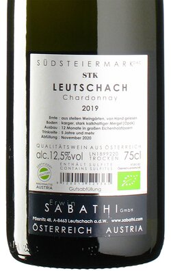 Chardonnay Leutschach 2019