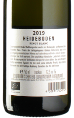 Nittnaus - Heideboden Pinot Blanc 2019 *bio