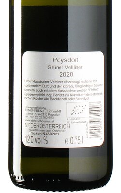Grüner Veltliner Poysdorf 2020