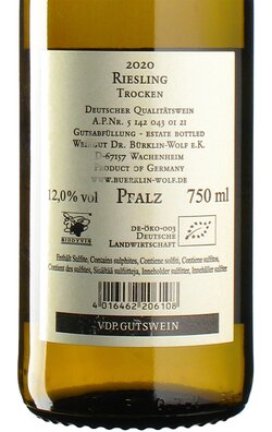 Riesling Gutswein 2020 - Weingut Dr. Bürklin-Wolf, Pfalz - Weinfurore