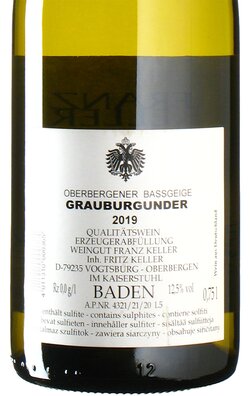 Grauburgunder Bassgeige 2019