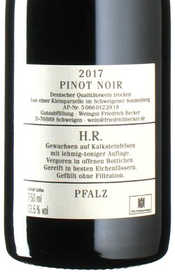 Pinot Noir Heydenreich GG 2017