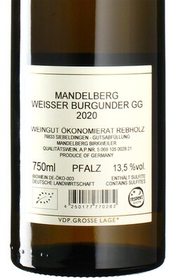 Weier Burgunder Mandelberg GG 2020