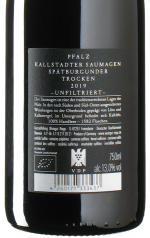 Rings - Spätburgunder Saumagen GG 2019 *bio *L