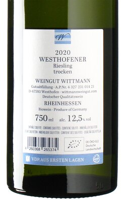 Riesling Westhofen 2020
