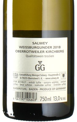 Weißburgunder Kirchberg GG 2018