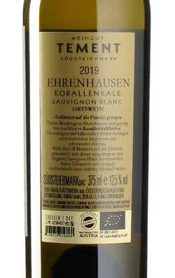 Sauvignon Blanc Ehrenhausen 2019 Half Bottle