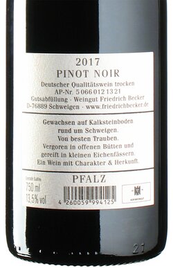 Pinot Noir Schweigen 2017