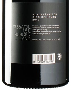Blaufrnkisch Ried Reihburg 2017 Magnum