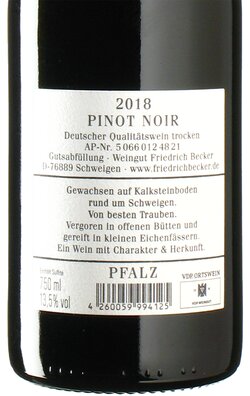Pinot Noir Schweigen 2018
