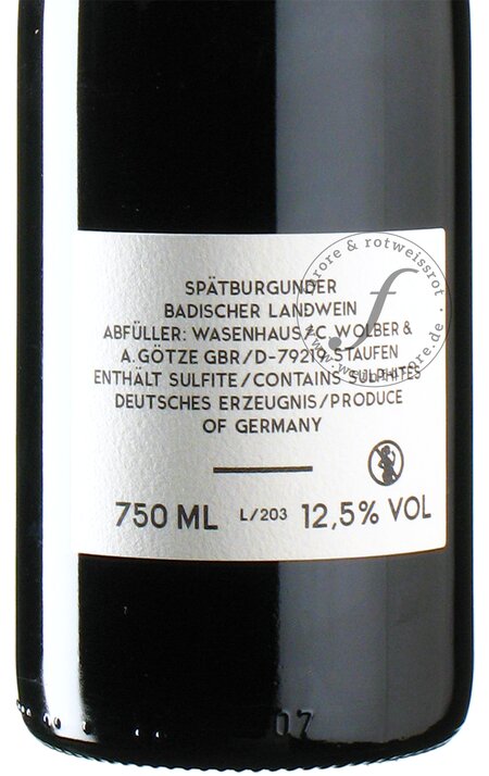 Baden Wasenhaus, - 2020 - Weinfurore Spätburgunder Weingut Vulkan