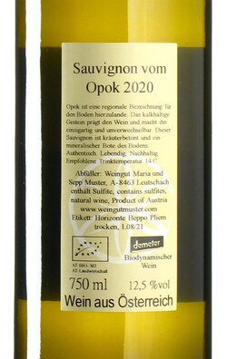 Sauvignon Blanc vom Opok 2020