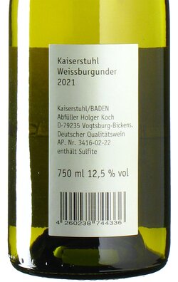 Weißburgunder Kaiserstuhl 2021