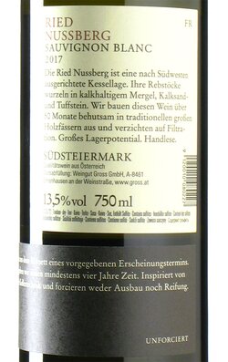 Sauvignon Blanc Ried Nussberg Fassreserve 2017