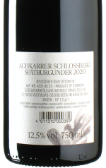 Keller - Spätburgunder Schlossberg GG 2020