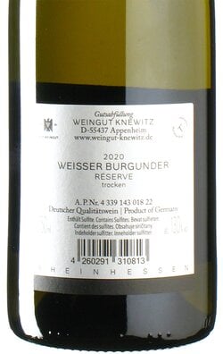 Weisser Burgunder Reserve 2020