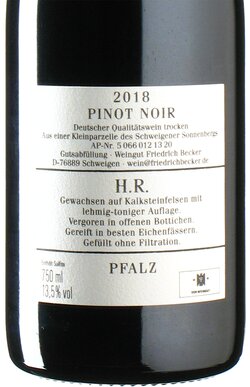 Pinot Noir Heydenreich GG 2018