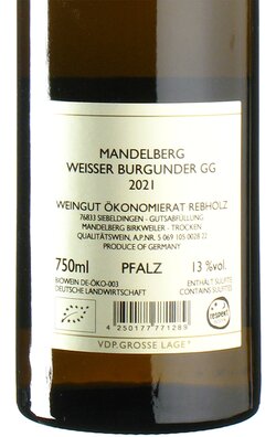Weier Burgunder Mandelberg GG 2021