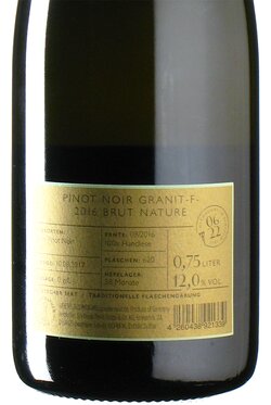 Pinot Noir Granit »F« Sekt Brut Nature 2016
