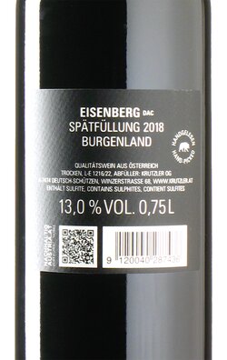 Blaufränkisch Eisenberg late release 2018