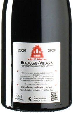 Gamay Beaujolais Villages 2020