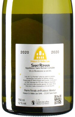 Chardonnay Saint Romain La Perrire 2020
