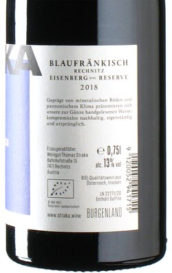 Blaufrnkisch Eisenberg Reserve 2018