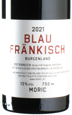 Moric - Blaufränkisch Burgenland 2021