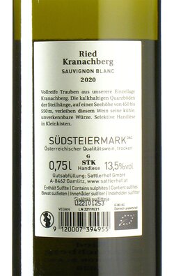 Sauvignon Blanc Ried Kranachberg 2020