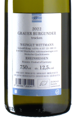 Wittmann - Grauer Burgunder 2022 *bio