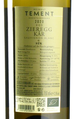 Sauvignon Blanc Ried Zieregg Kär 2020