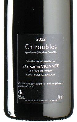 Chiroubles Vin de Kav 2022