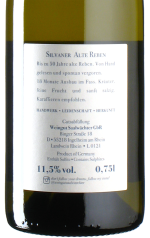 Saalwächter - Silvaner Alte Reben 2021