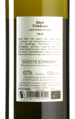 Sattlerhof - Sauvignon Blanc Ried Kranachberg Trinkaus 2019 *bio *L6