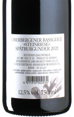 Sptburgunder Steinriese GG 2021
