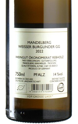Weier Burgunder Mandelberg GG 2022