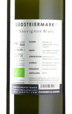 Sauvignon Blanc Südsteiermark 2022