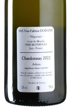 Chardonnay les Bodines Le Dos dChat 2022