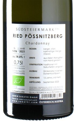 Chardonnay Ried Pssnitzberg 2021