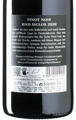Pinot Noir Ried Siglos 2020