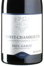 Paul Gayot - Pinot Noir Gevrey Chambertin 2022