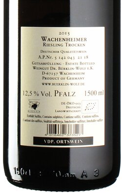 Riesling Wachenheimer »R« 2015 Magnum